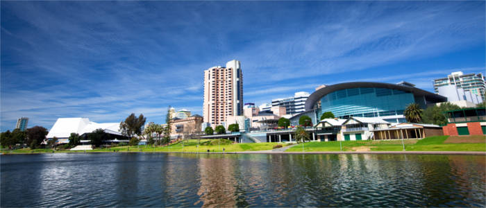 Blick auf Adelaide