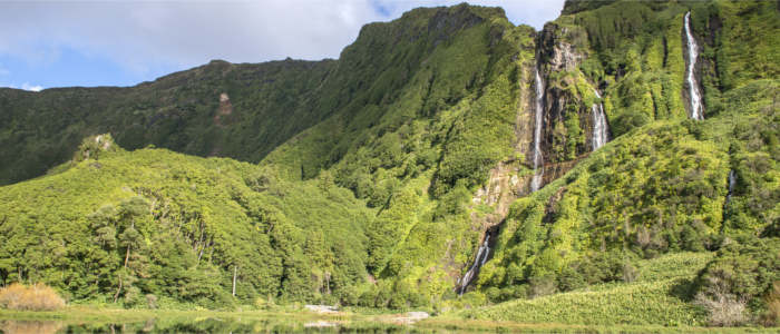 Wasserfall auf Flores - Azoren