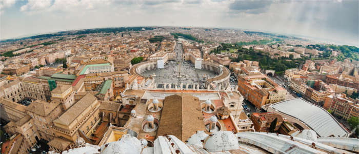 Ausblick auf Rom und den Vatikan
