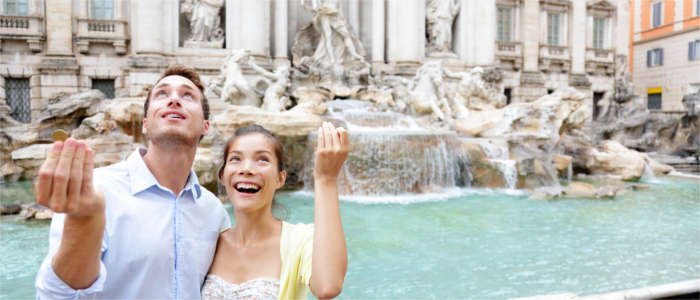 Wunschbrunnen Fontana di Trevi