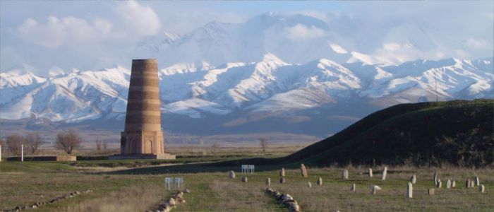 Der Burana-Turm in Kirgisistan