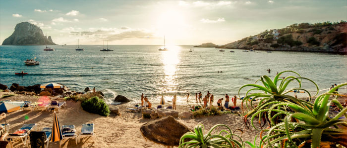 Cala D'Hort Beach at Ibiza in Spain